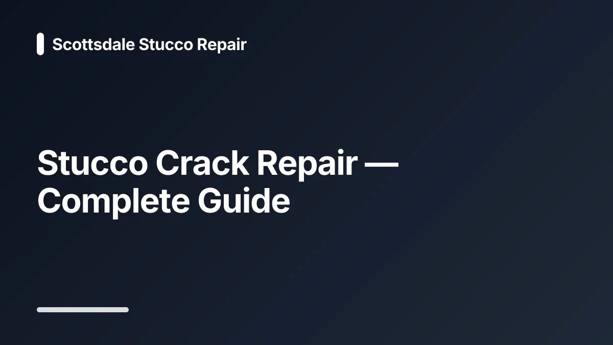 hairline cracks in stucco