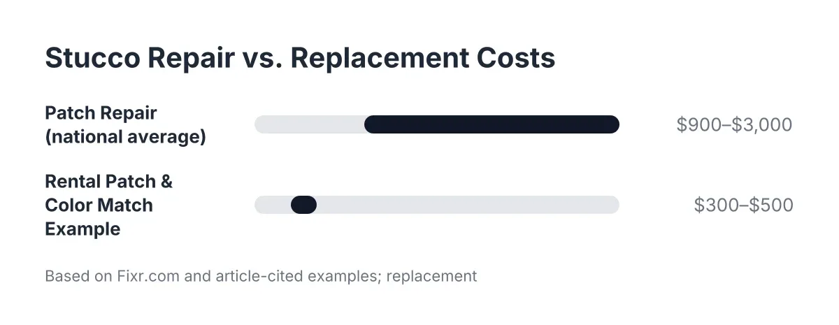 repair vs replace stucco