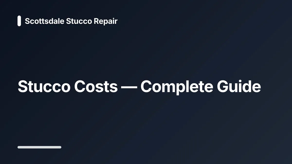 stucco installation cost